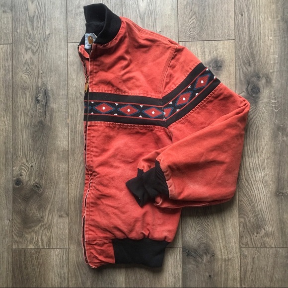 **SOLD** Vintage Carhartt Aztec Bomber Jacket - Picture 2 of 8